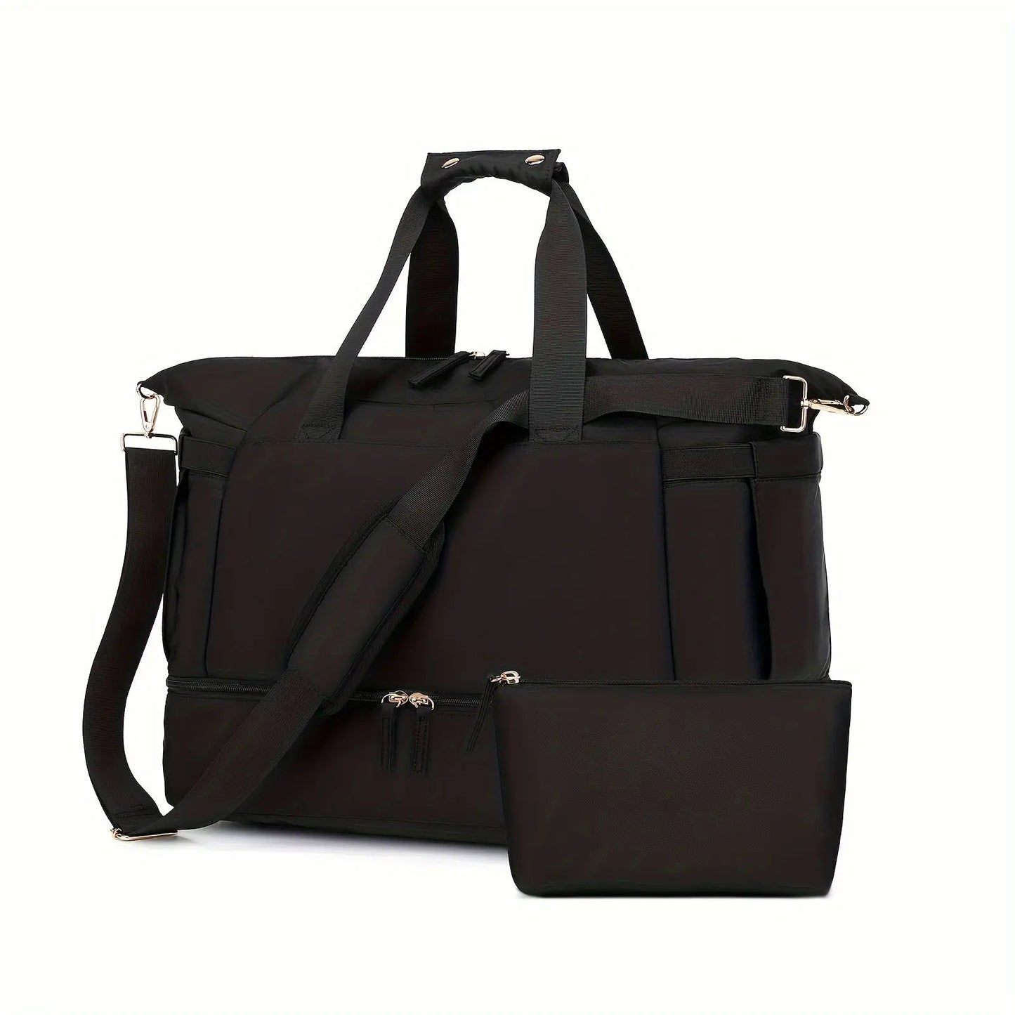 Women's Travel Duffel Bag, Sports Gym Yoga Duffel Bag Weekender Overnight Totes Bag Easy Bazaar