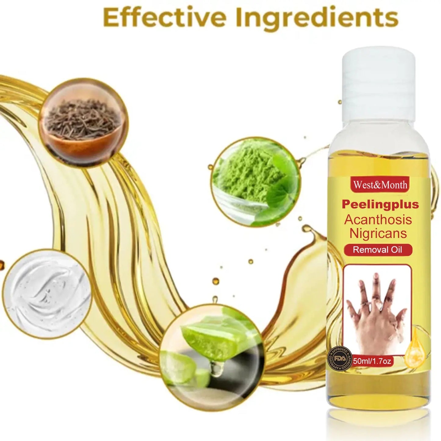 Acanthosis Nigricans Removal Oil, Exfoliating Light Black Brightening And Beauty Skin Oil eprolo