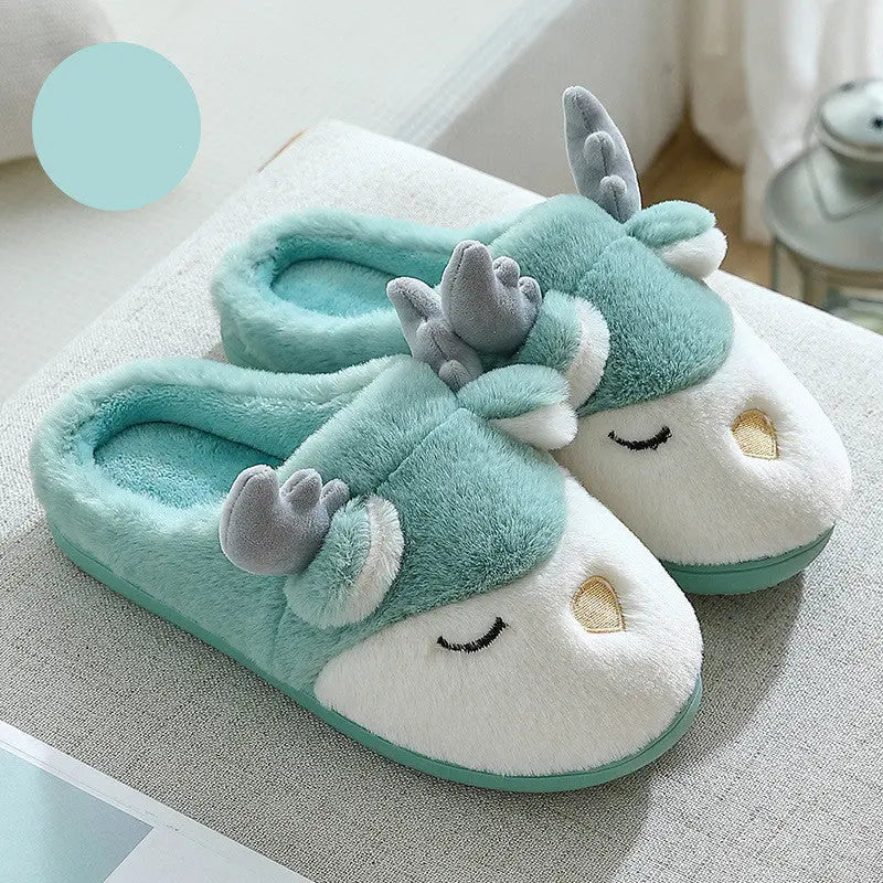 Cute Plush Home Cotton Shoes For Men Easy Bazaar