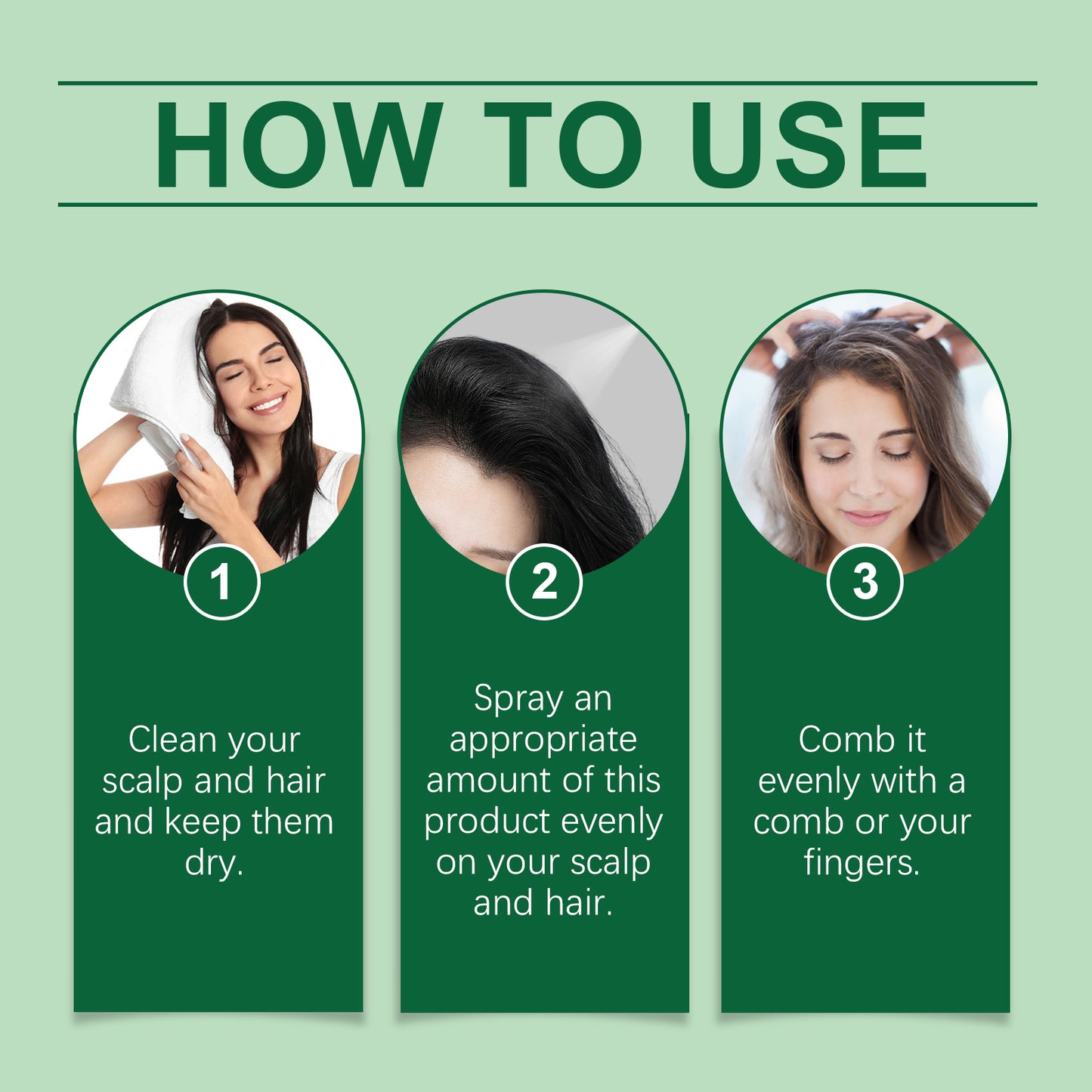 Hoegoa Rosemary Hair Care Spray, For Scalp Pores For Men And Women Moisturizing Hair Care Nutrient Solution