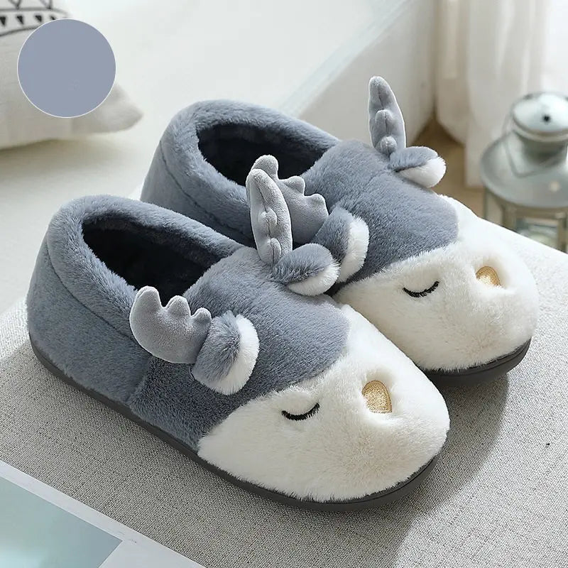 Cute Plush Home Cotton Shoes For Men Easy Bazaar