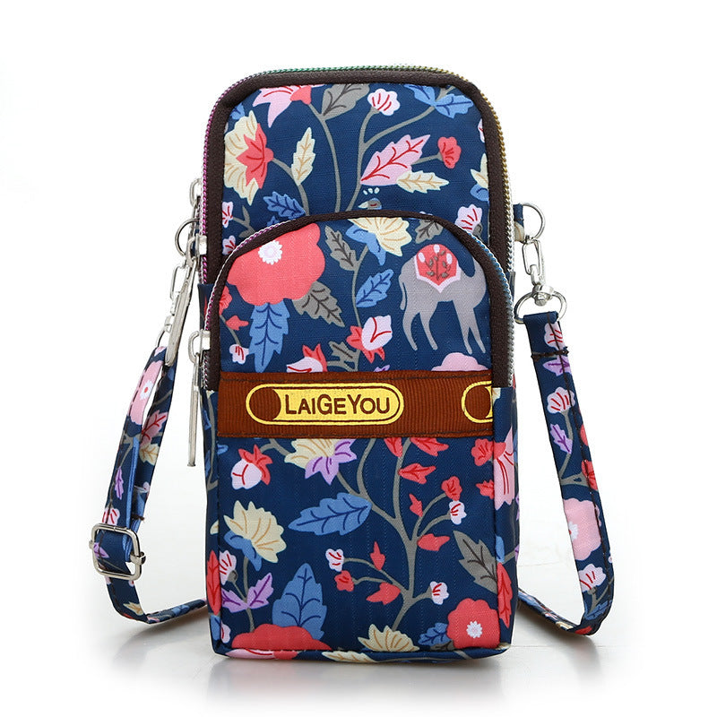 Casual printed mobile phone bag