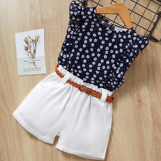 Kids Girls Clothes For Baby Girl Kids T-Shirt Shorts Suit eprolo