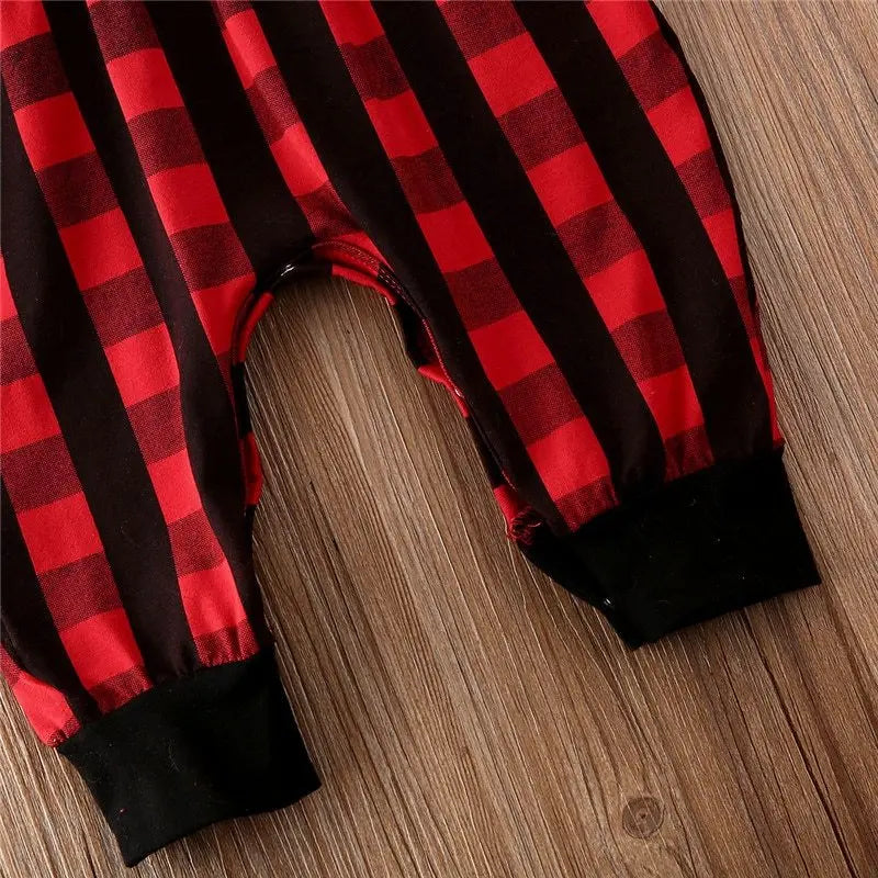 Girls' long-sleeved plaid one-piece two-piece suit eprolo