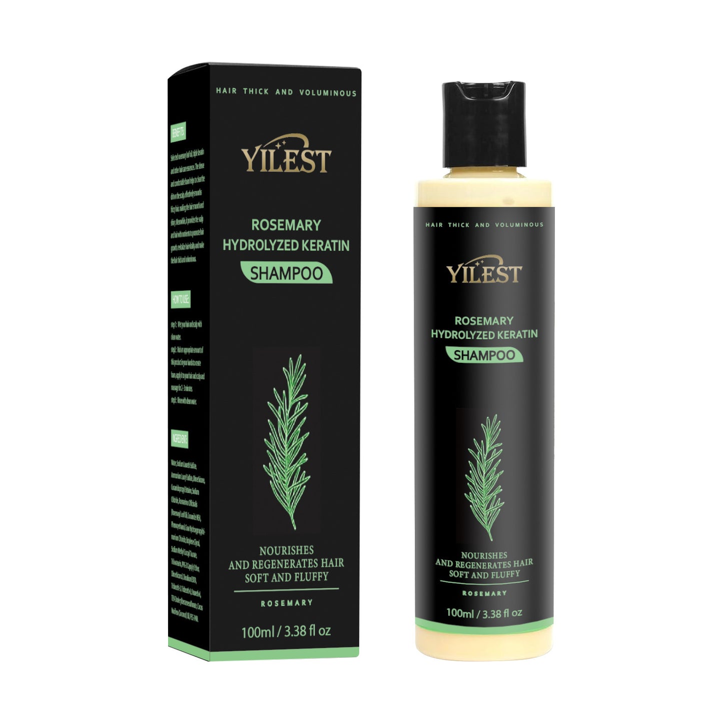 Rosemary Herbal Shampoo for Oil Control and Hair Repair