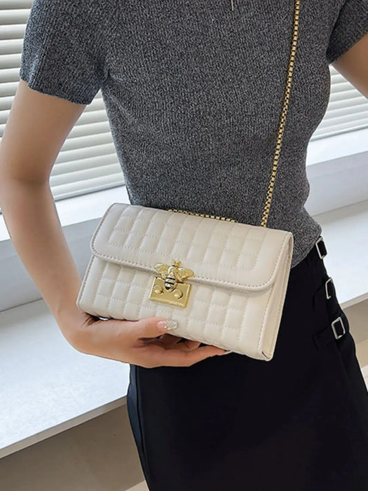 Quilted Chain Shoulder Bag Trendsi