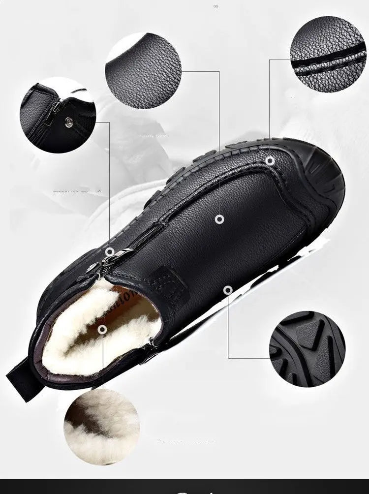 Cotton Shoes For Men With Plush Insulation Easy Bazaar