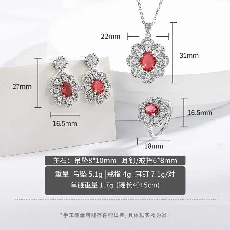 Bride Jewelry Earrings Necklace Jewelry Suit Easy Bazaar