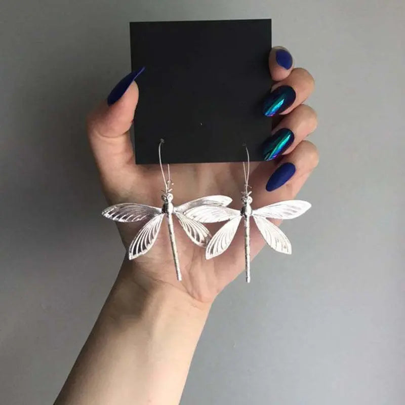Women's Retro Simple Stylish Dragonfly Earrings Easy Bazaar