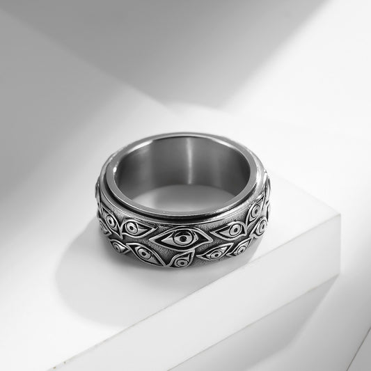Vintage Style Titanium Stainless steel Ring for Men