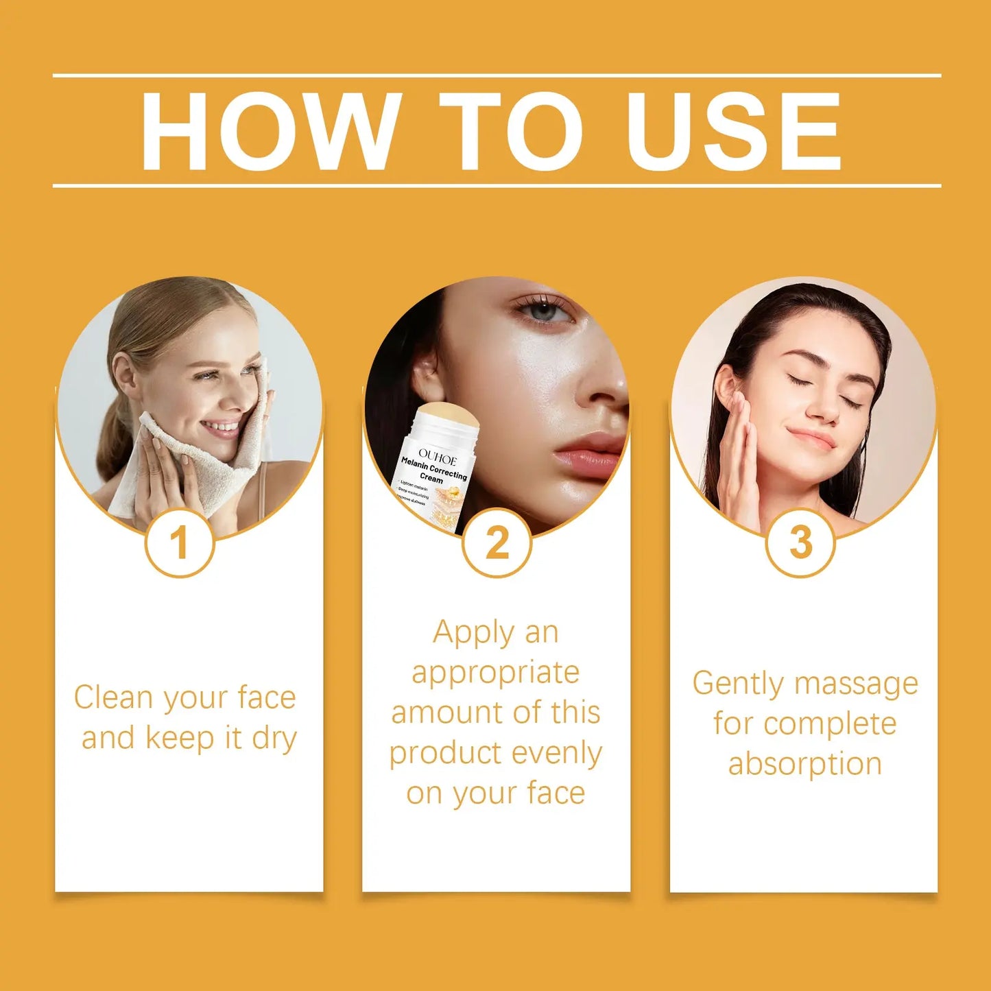 OUHOE Facial Skin Care Stick Repair, Tender, Firming, Brightening, Hydrating And Moisturizing Facial Skin Moisturizing And Beauty Stick eprolo