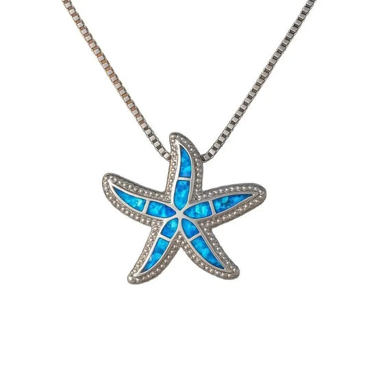 Starfish Pendant Personality Charm White Match Little Girl Necklace Trendsi