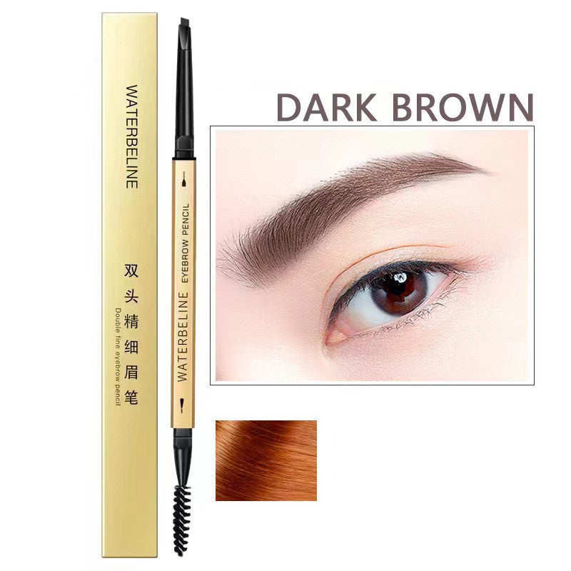 Double-headed Eyebrow Pencil Ultra-fine Pen Point Ultra-fine Waterproof Sweat