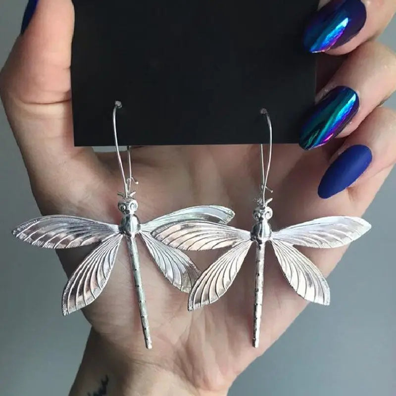 Women's Retro Simple Stylish Dragonfly Earrings Easy Bazaar