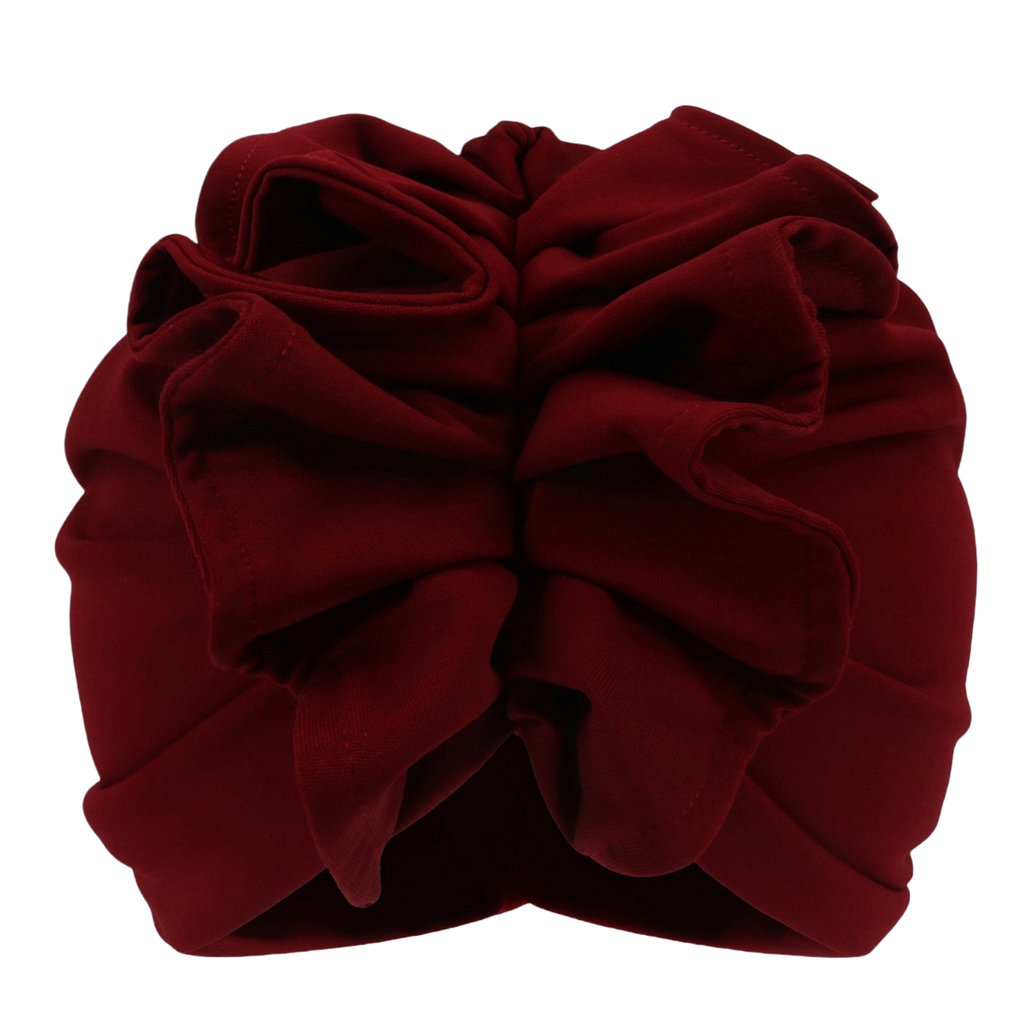 Turbans Ruffled Solid Colour Turban Cap for Women