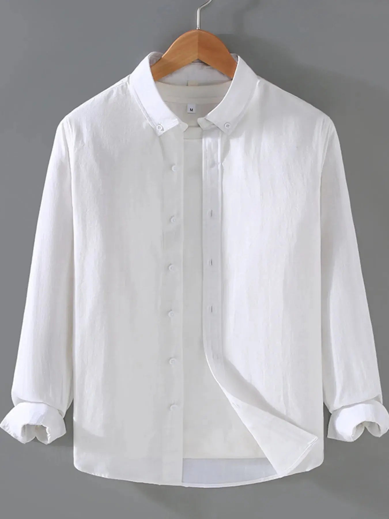 Men's Plus Size Button Up Long Sleeve Shirt Trendsi
