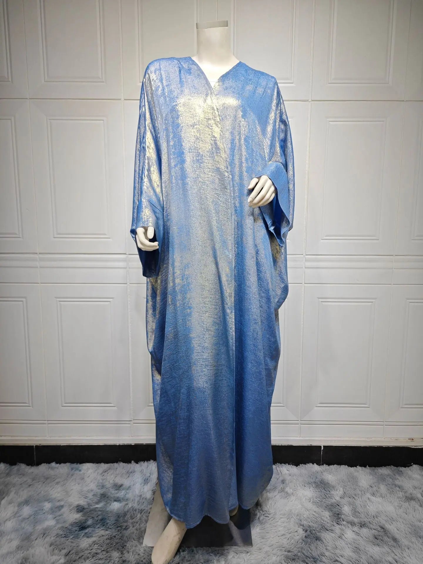 Muslim Fashion Bronzing Robe Abaya Outer Wear Cj dropshipping