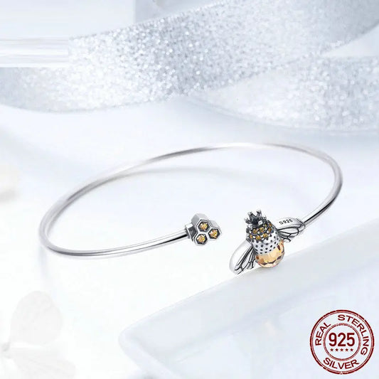 Pure silver bracelet bee chain eprolo