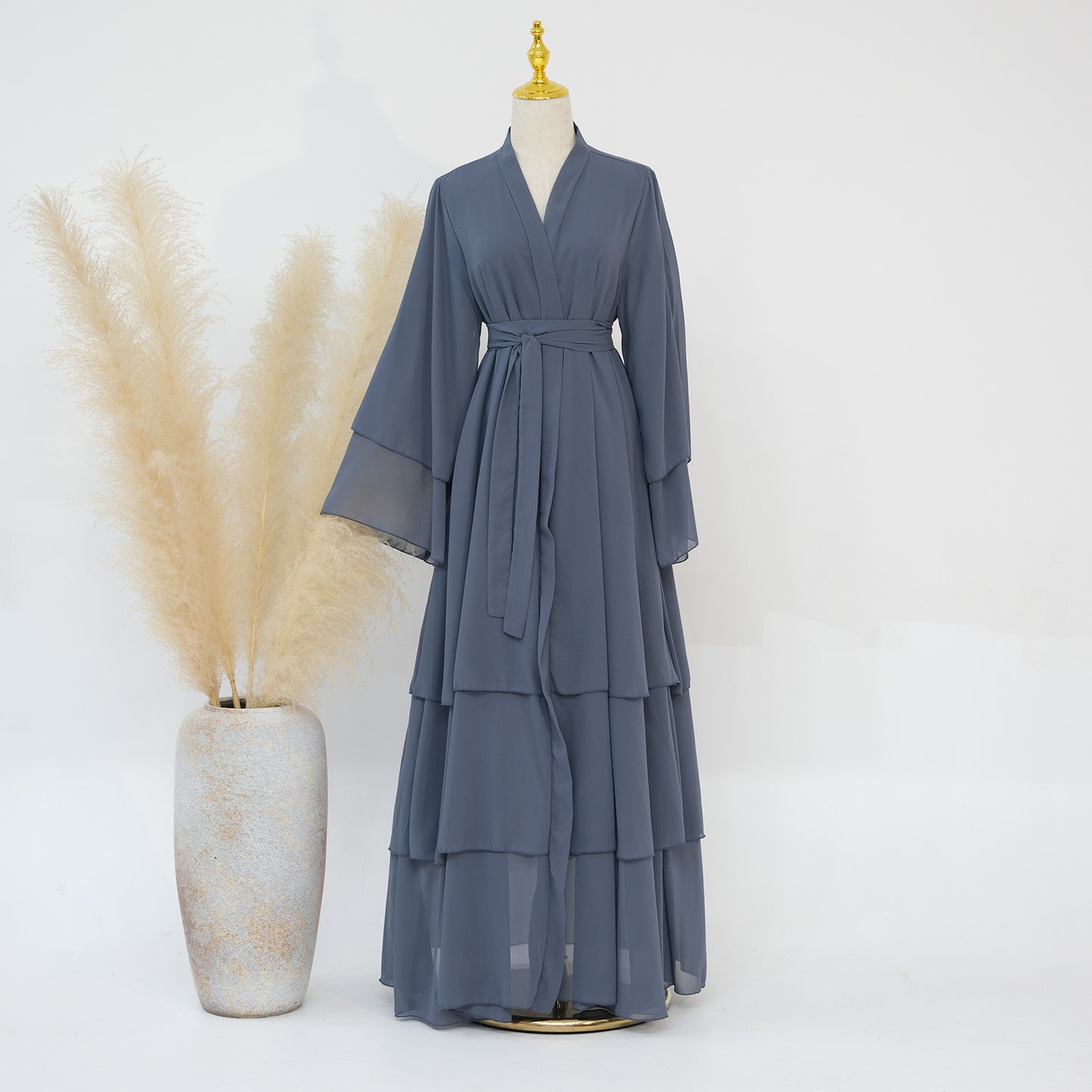 Elegant Children's Family Matching Cardigan Abaya