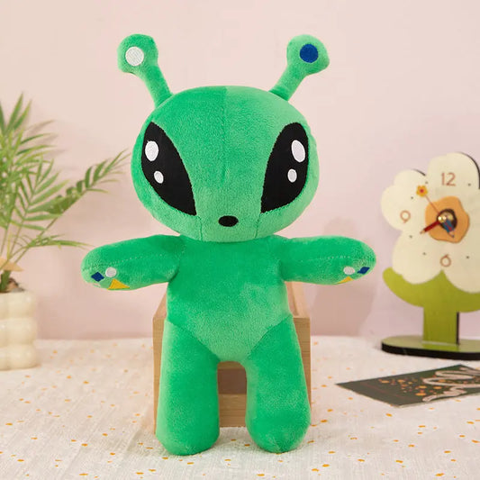 Green big eyed alien plush toy eprolo