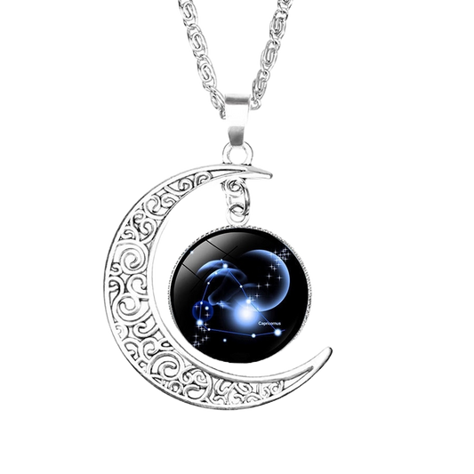 Unisex zodiac sign pendant jewelry with chain - astrological sign necklace"