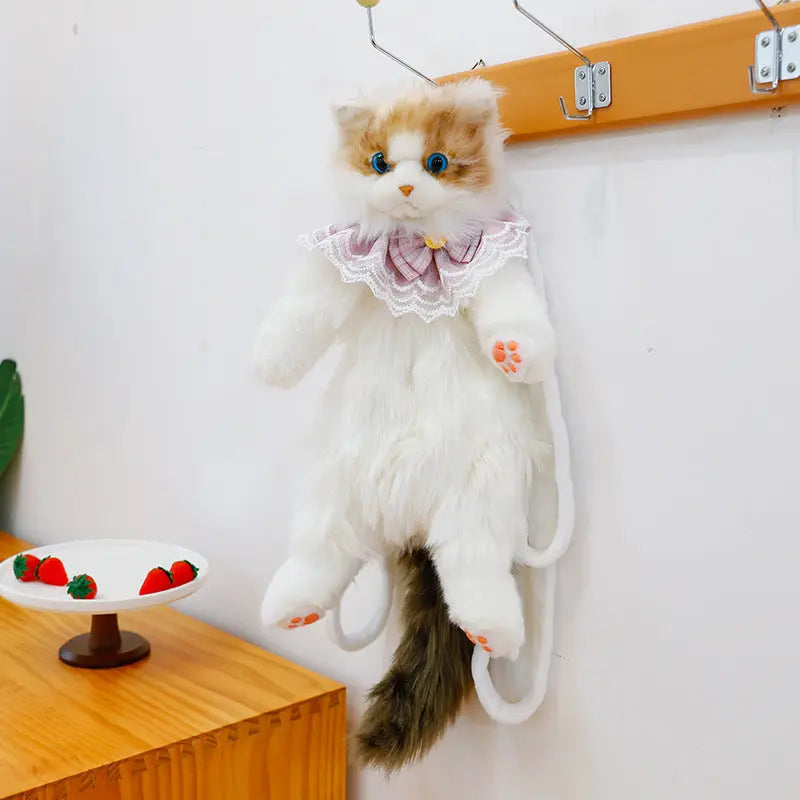 Unique Calico Cat Backpack, Doubles as a Plush Toy and Functional Bag eprolo