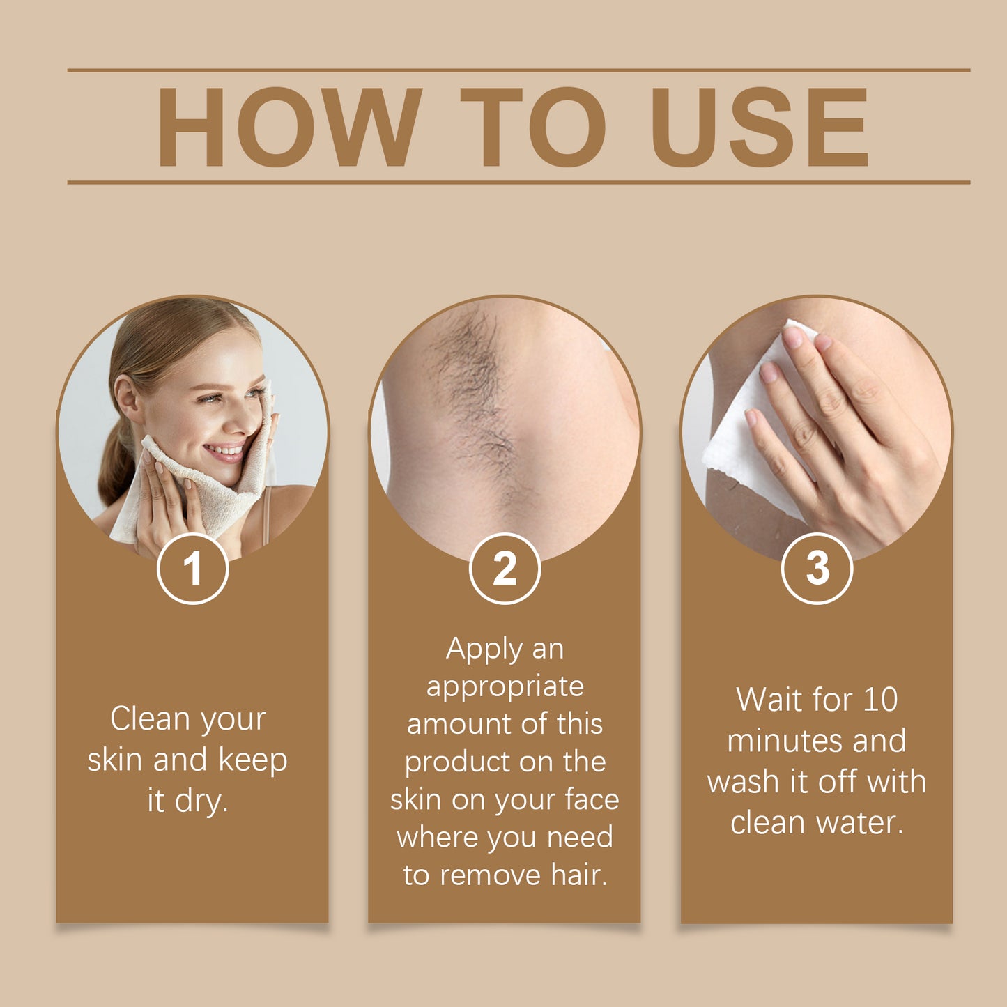 Hoygi Coconut Gentle Facial Hair Removal Cream, Facial Hair Removal Men And Women Lip Hair Beard Gentle Non-Irritating