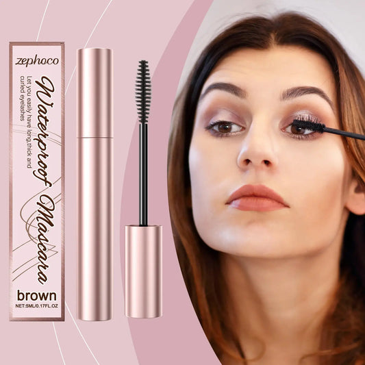 zephoco Brown Curl Mascara, Daily Moisturizes Natural Beauty Holding Eye Mascara eprolo