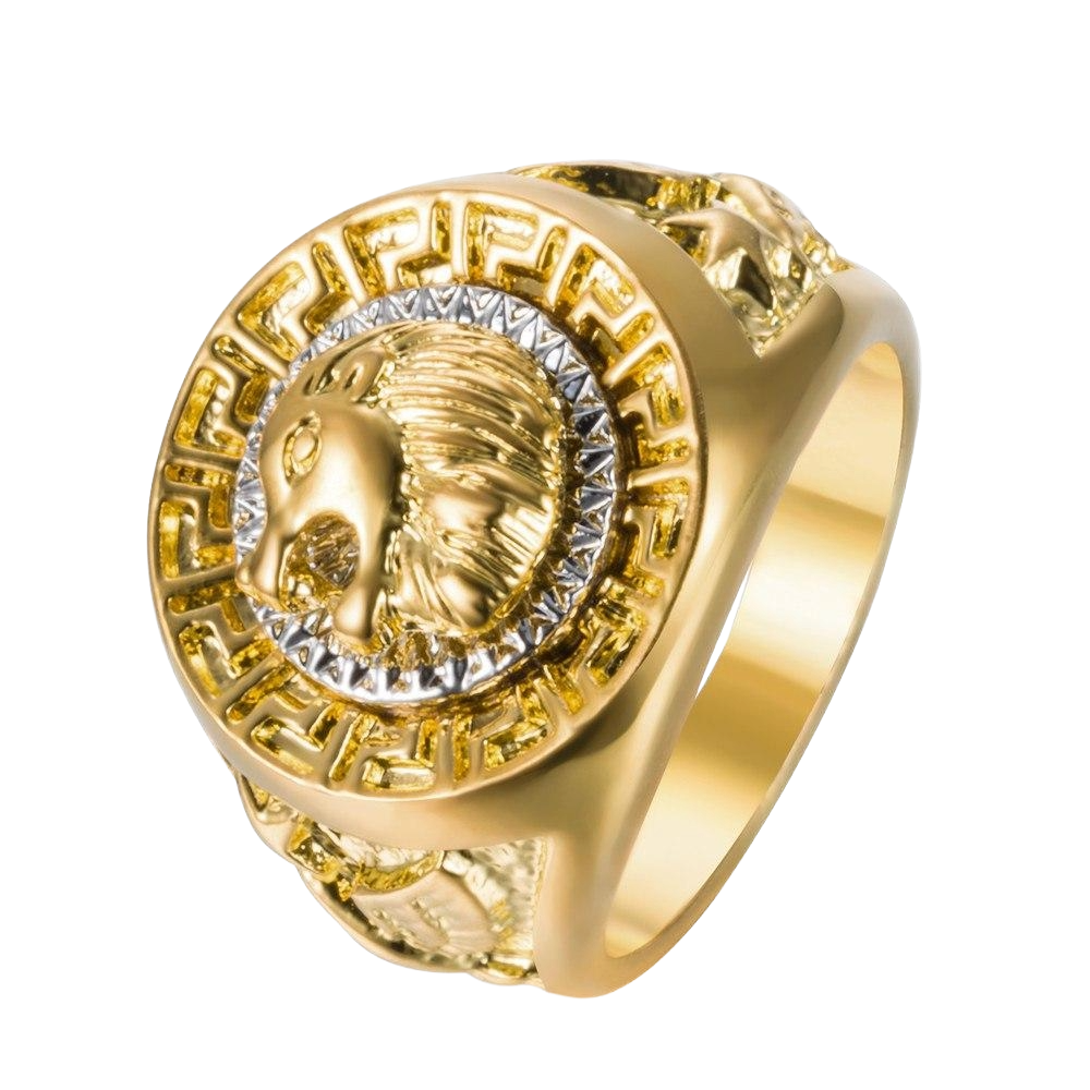 Lion Championship Gold Hip Hop Rings