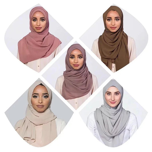 Fashion Islamic Hijabs Turban Muslim Islam Women Turkey Multi Colors Shawl Scarves Arabian Dubai Hoofddoek Tulband Headscarf
