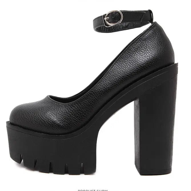 European And American Fashion Buckle Women's Shoes Trendsi