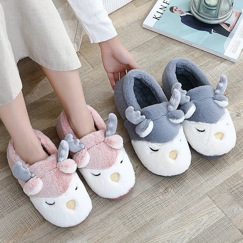 Cute Plush Home Cotton Shoes For Men Easy Bazaar