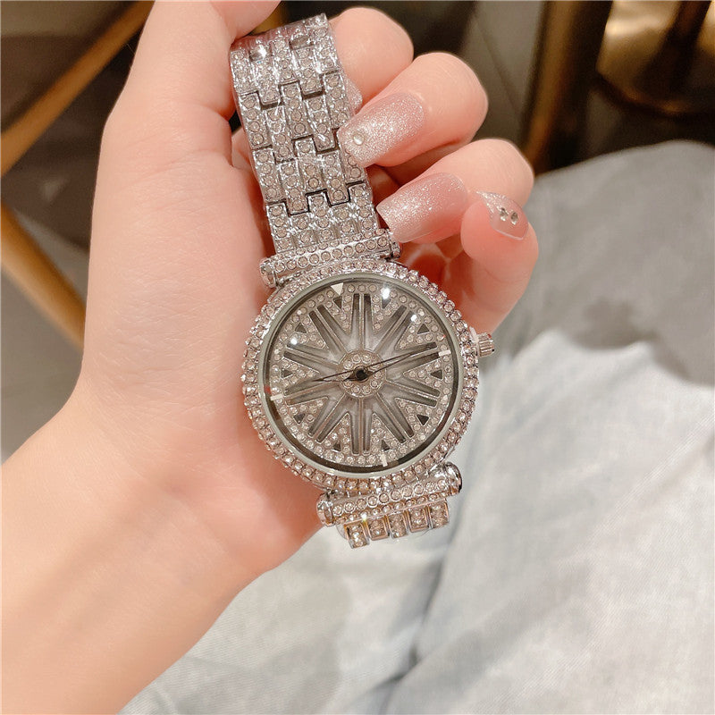 Luxury Diamond Rotating Watch for Women