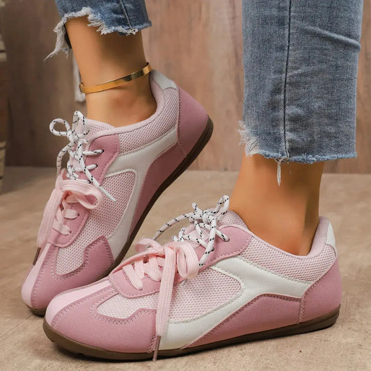Round Toe Platform Sneakers Trendsi