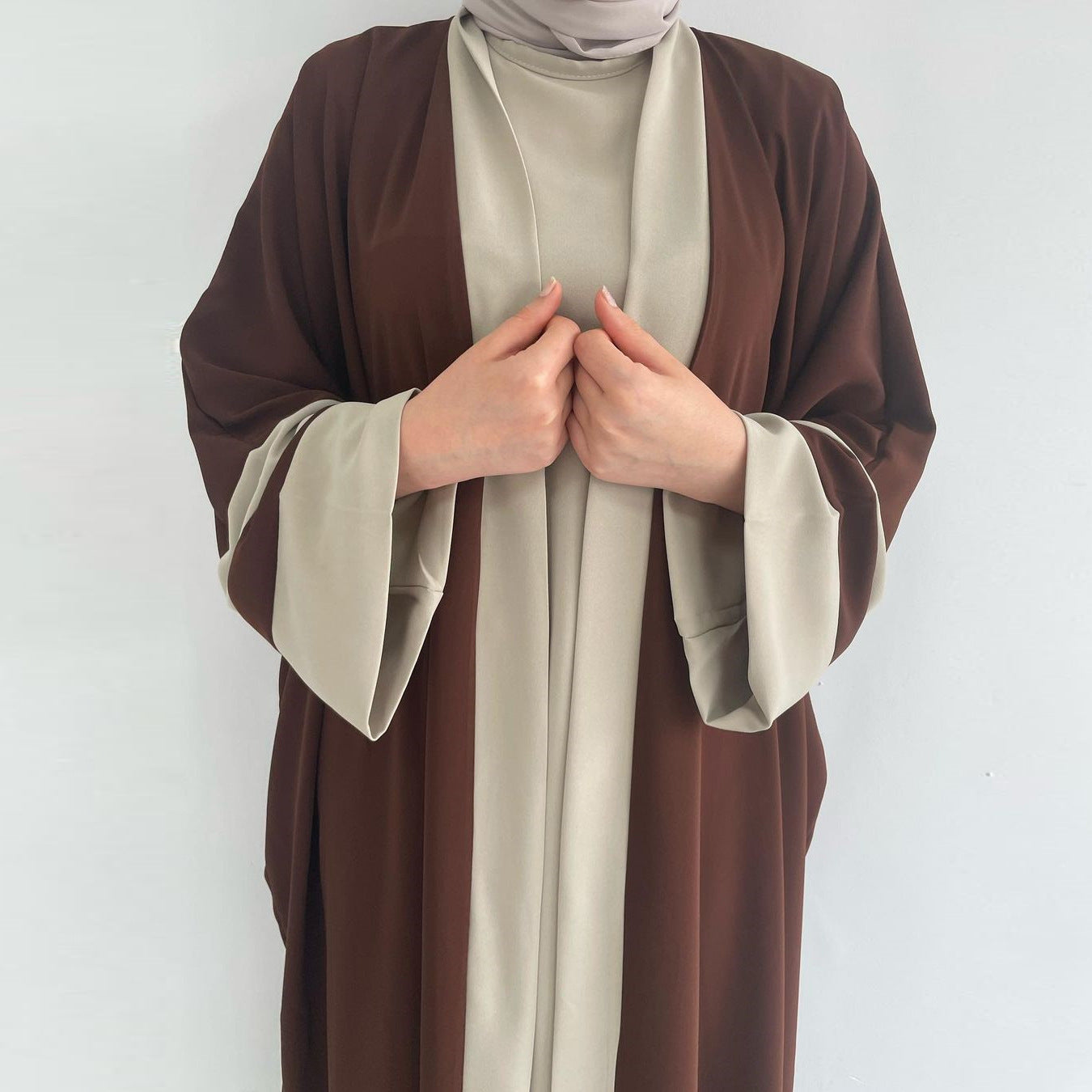 Two-piece Abaya with long Sleeves