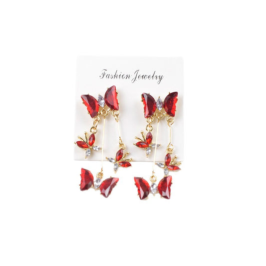 Butterfly Dance Super Fairy Butterfly Fringe Earrings