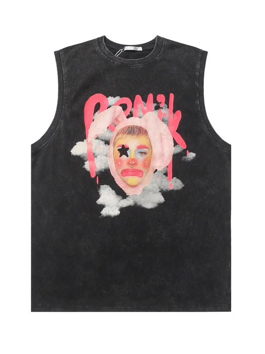 Men's Graphic Round Neck Tank Top Trendsi