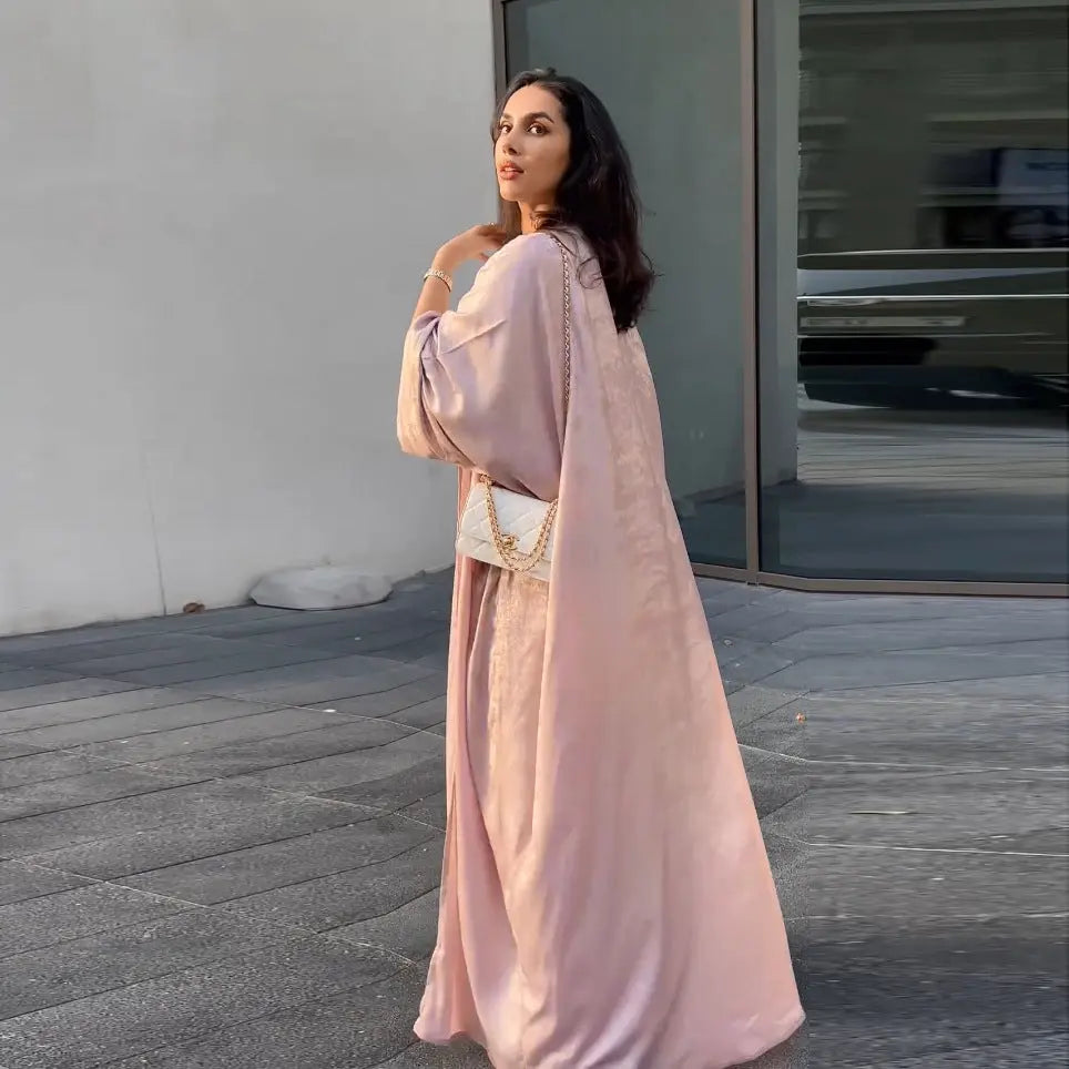 Muslim Fashion Bronzing Robe Abaya Outer Wear Cj dropshipping