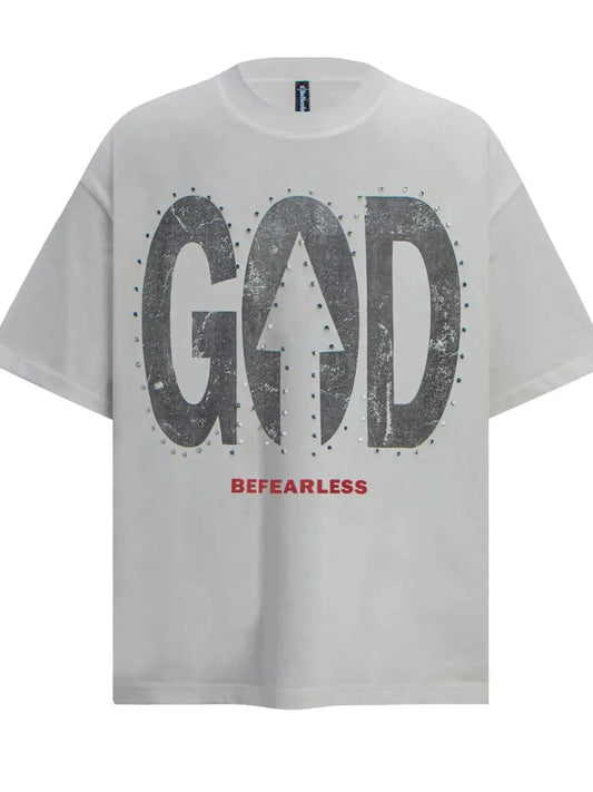 Men's Oversized Letter Graphic T-Shirt Trendsi