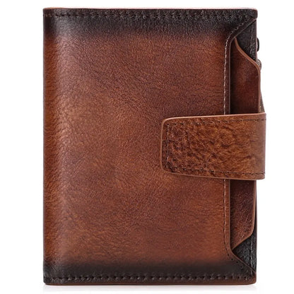 Men's short genuine leather wallet first layer cowhide Korean style fashion casual wallet driver's license wallet father's day gift eprolo