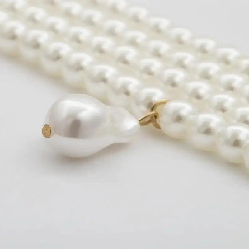 Women Necklace Fashion Simple Ladies Exquisite Temperament Multi Layers Pearl Pendant Clavicle Chain Girl Accessories eprolo