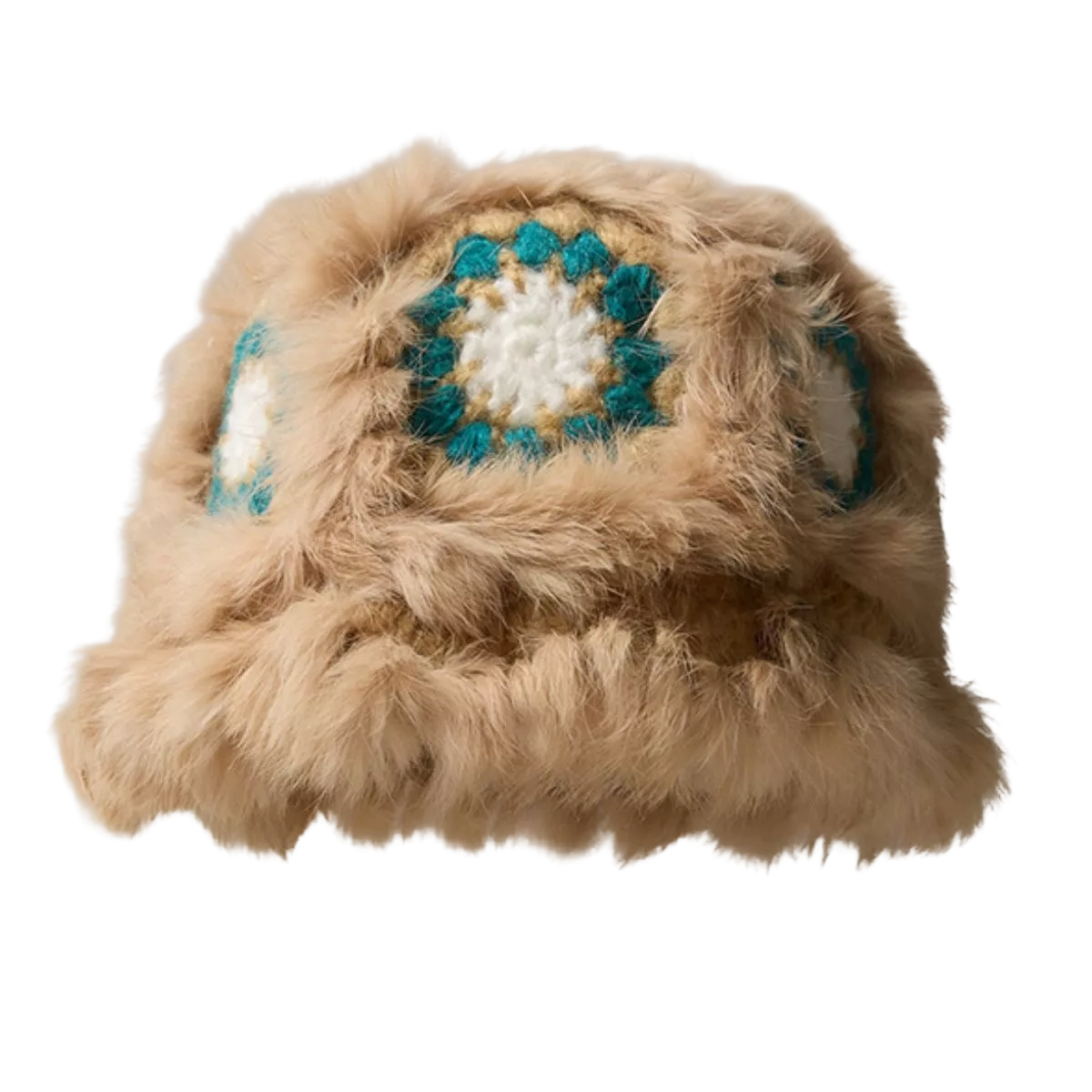 Fuzzy Crochet Bucket Hat