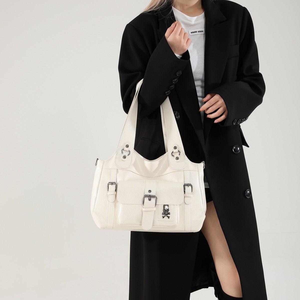 High-grade Sentong Qin Versatile Large Capacity Shoulder Bag