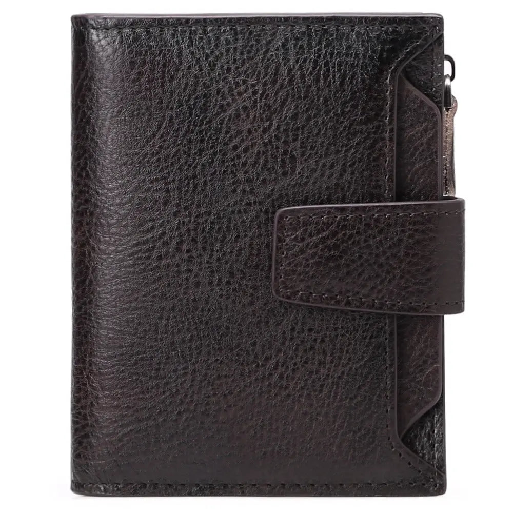 Men's short genuine leather wallet first layer cowhide Korean style fashion casual wallet driver's license wallet father's day gift eprolo