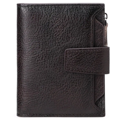 Men's short genuine leather wallet first layer cowhide Korean style fashion casual wallet driver's license wallet father's day gift eprolo