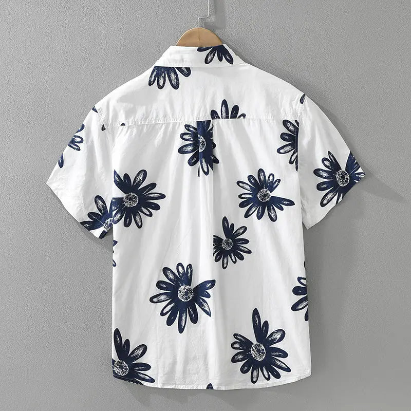 8286 Japanese Trendy Printed Short Sleeve Shirt Trendsi