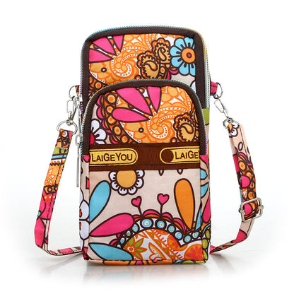 Casual printed mobile phone bag