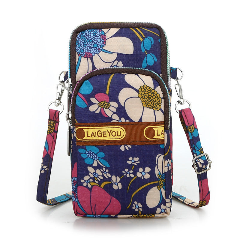 Casual printed mobile phone bag