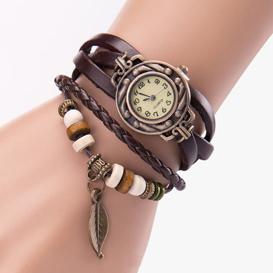 Leather Strap Bracelet Watch