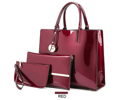 3 Sets Leather Handbags Easy Bazaar